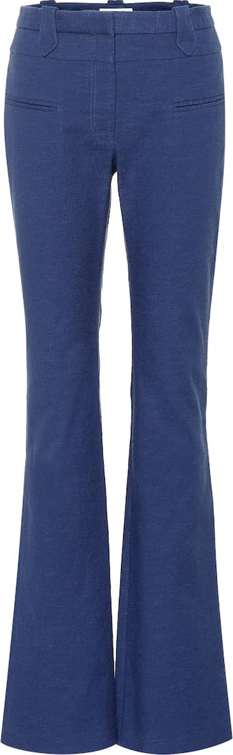 Altuzarra Stretch cotton flared pants