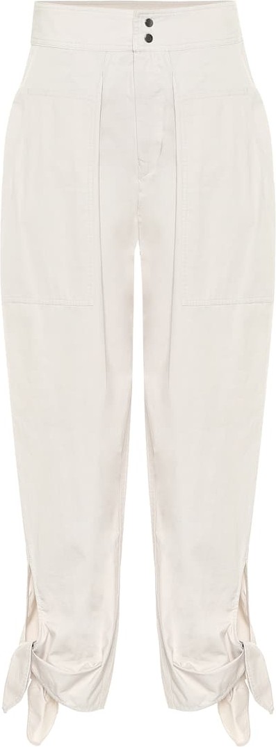 Isabel Marant Gaviao high-rise cotton pants