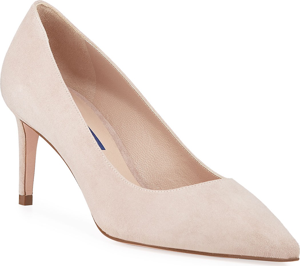 Stuart Weitzman Leigh 70mm Suede Pumps