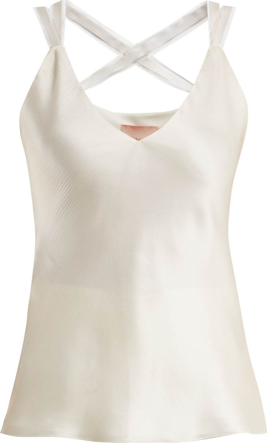 Roksanda Lori satin cami top