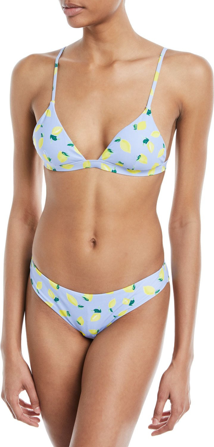 Onia Danni Lemons Triangle Bikini Top