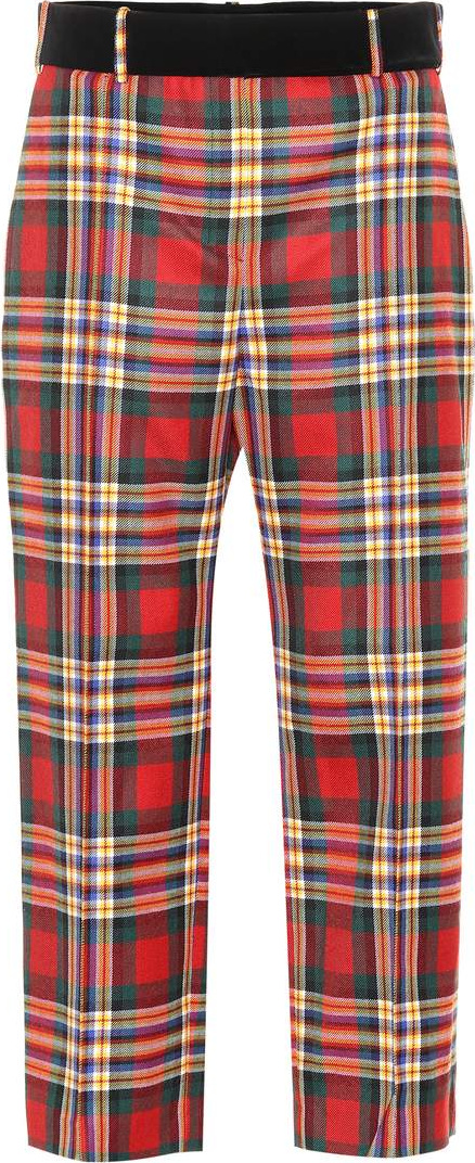 Alexandre Vauthier Tartan wool pants