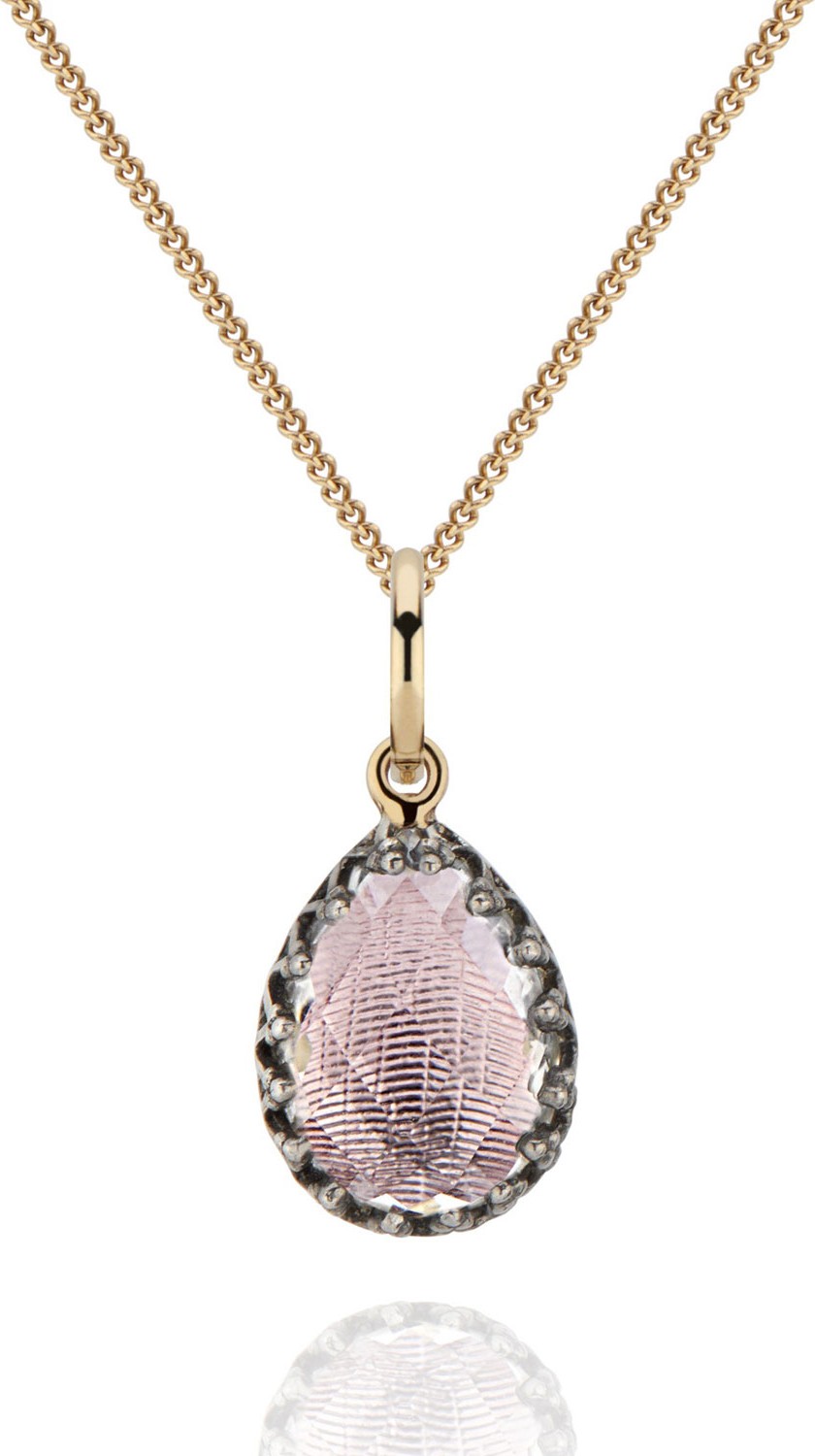 Larkspur & Hawk Lady Jane Small Pear Charm Necklace, Ballet