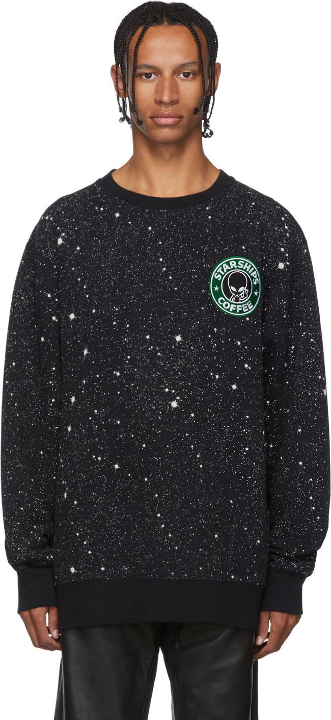 SSS World Corp Black 'Starship Coffee' Sweatshirt