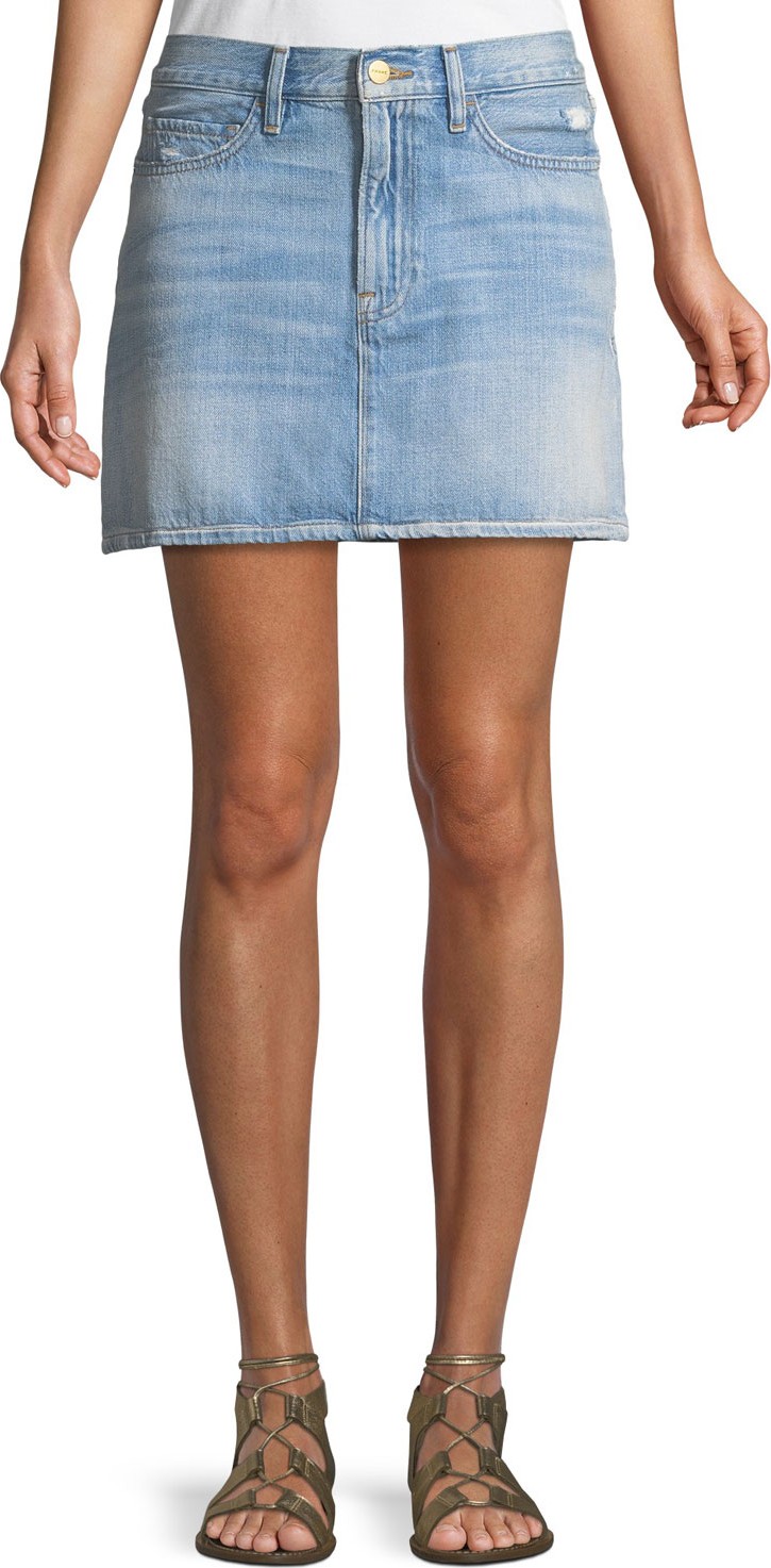 FRAME DENIM Le Mini Denim Skirt