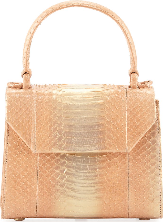 Nancy Gonzalez Lily Small Snakeskin Top Handle Bag
