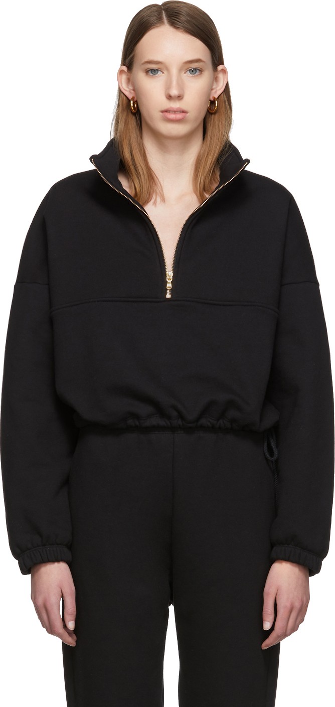 Gil Rodriguez Black Diana Half-Zip Sweatshirt