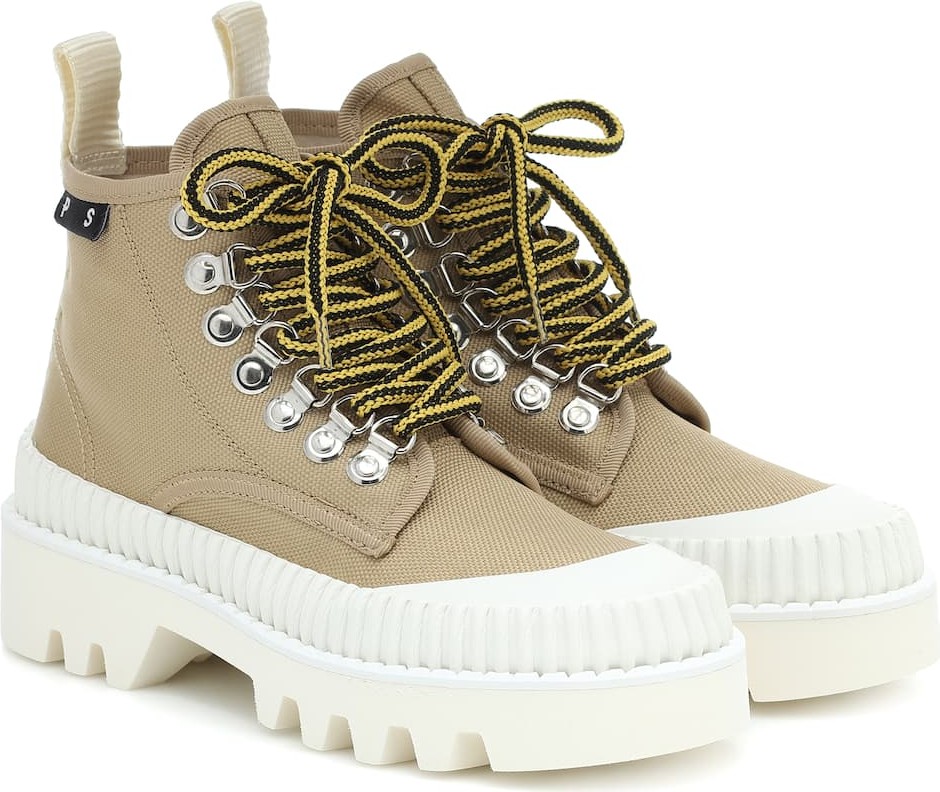 Proenza Schouler Lug Sole canvas ankle boots