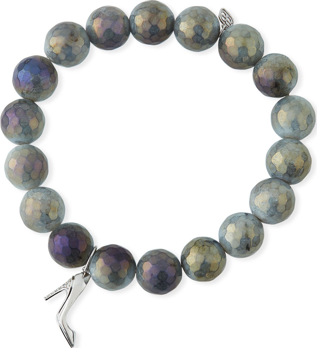 Sydney Evan Labradorite & Diamond Stiletto Bracelet