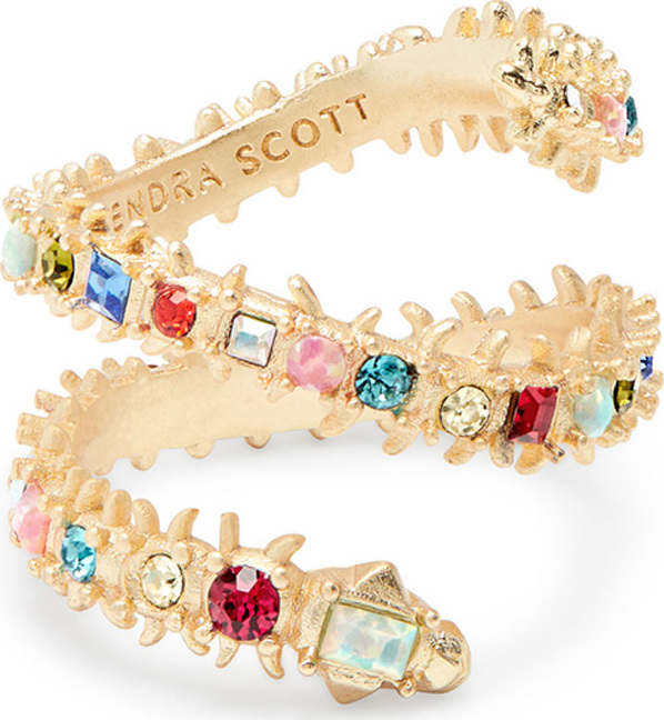 Kendra Scott Beck Snake Coiled Ring w/ Crystals
