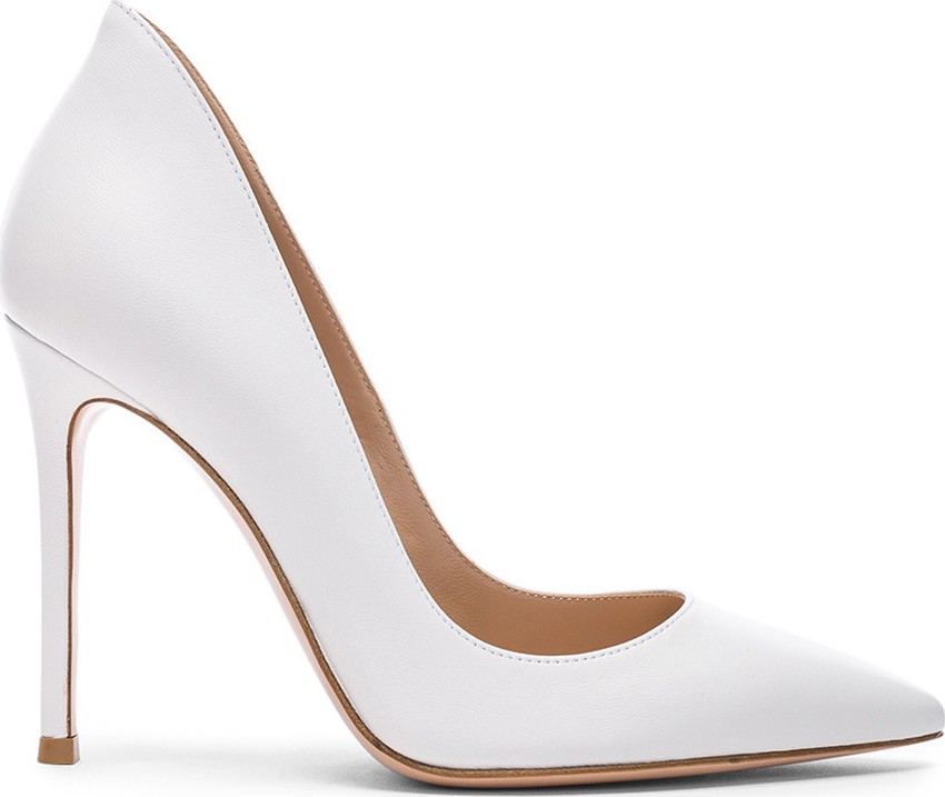 Gianvito Rossi White Nappa Pumps