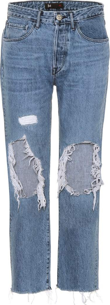 3X1 W3 Higher Ground cropped boyfriend jeans