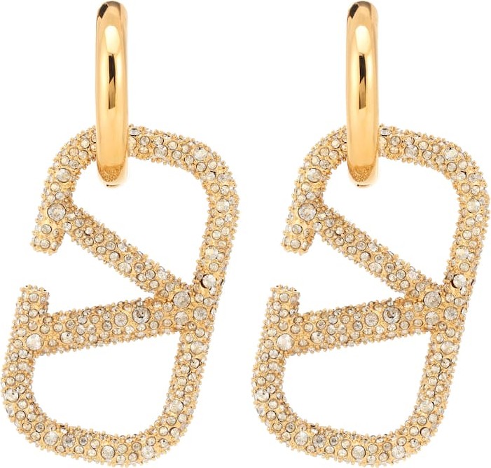 Valentino Valentino Garavani VLOGO embellished earrings