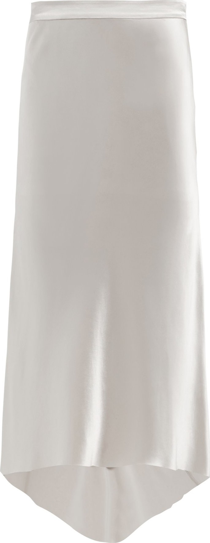 Raey Bias-cut silk-satin midi skirt