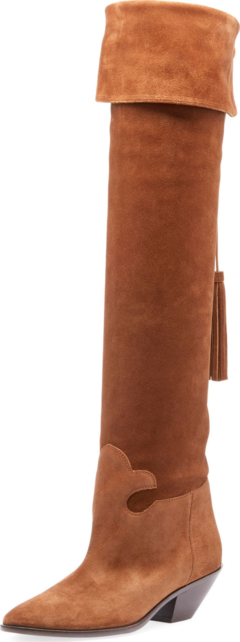 Saint Laurent Lukas West Wyatt Ove-the-Knee Boot