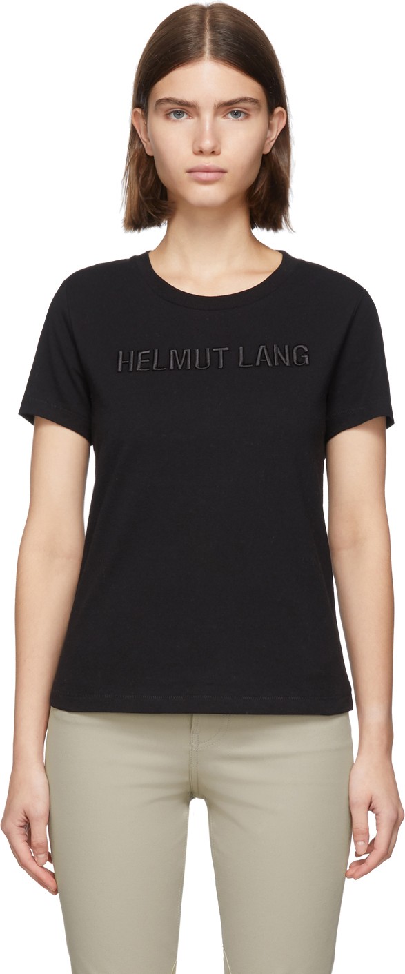 Helmut Lang Black Standard Baby T-Shirt