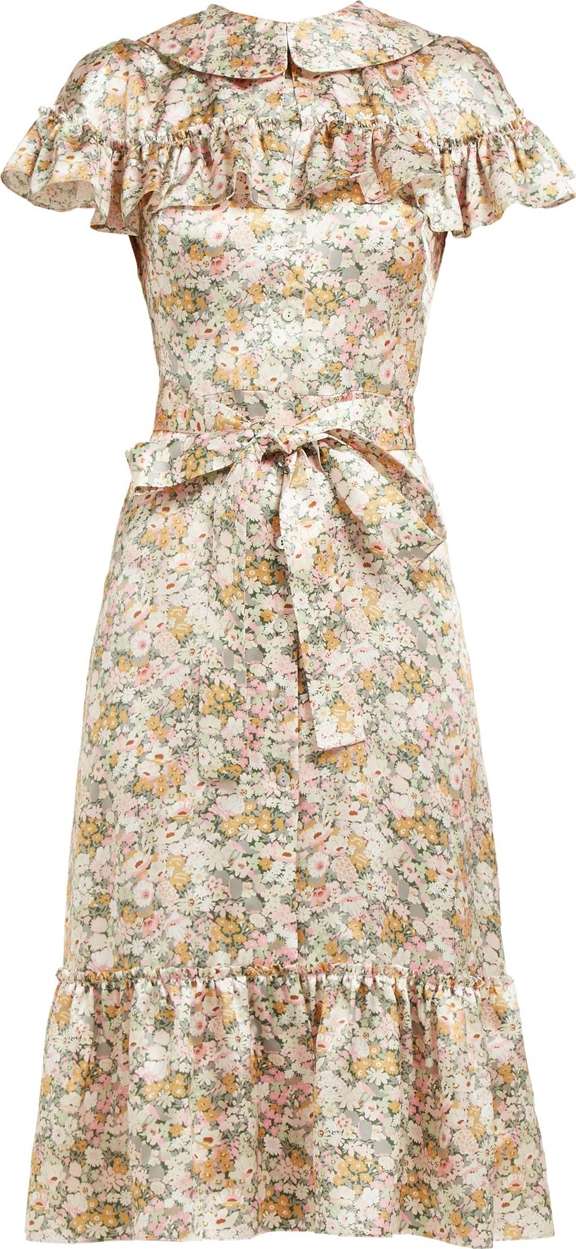 The Vampire's Wife The LA floral-print silk-satin midi dress