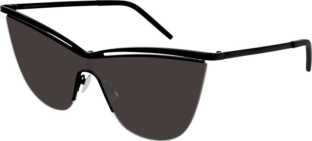 Saint Laurent Metal Cat-Eye Shield Sunglasses
