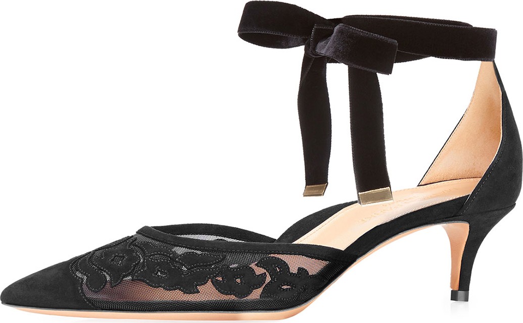 Marion Parke Rachel Mesh Kitten Pumps