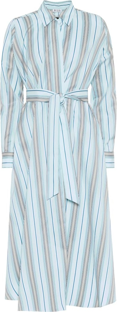 Loro Piana Striped cotton dress