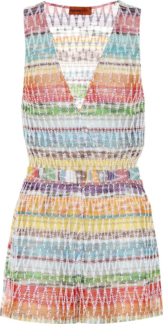 Missoni Crochet-knit playsuit