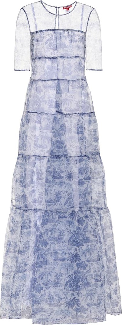 Staud Hyacinth printed gown