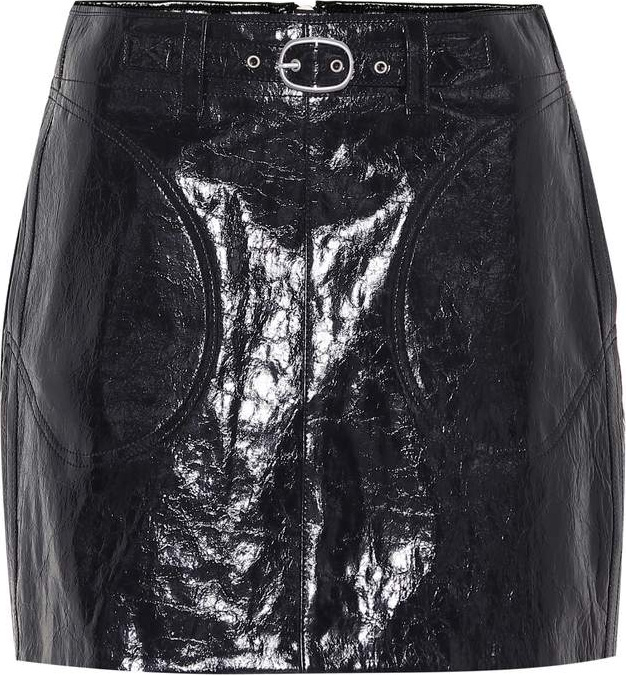 Rag & Bone Toni belted leather miniskirt