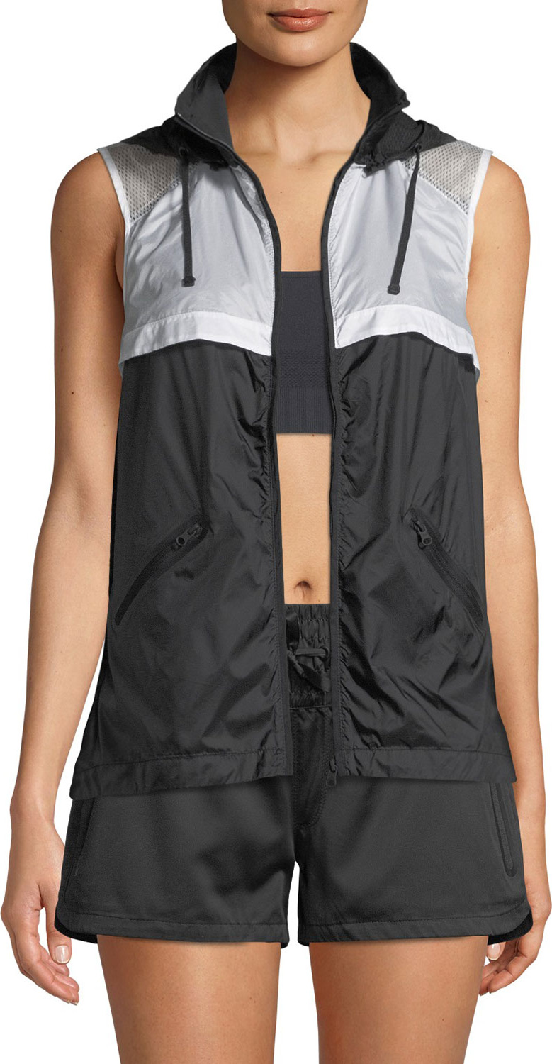 Blanc Noir Moonlight Hooded Mesh Vest