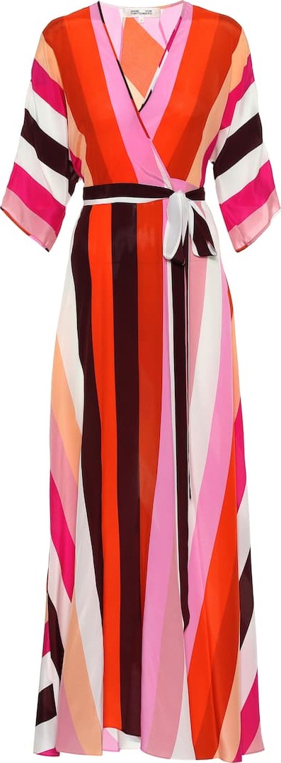 DIANE von FURSTENBERG Eloise striped silk maxi dress