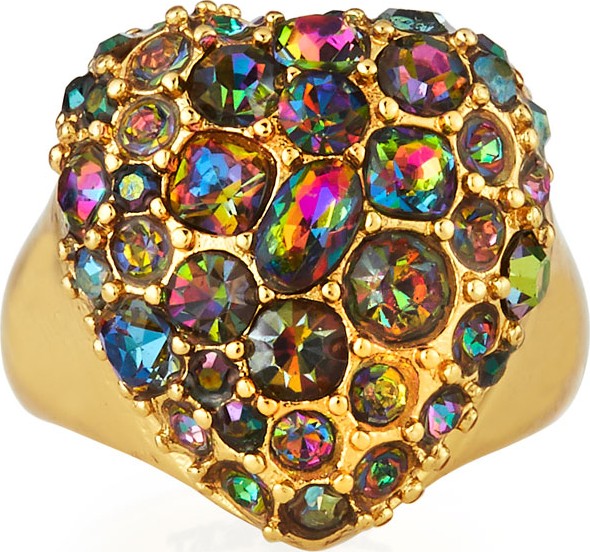 Lulu Frost Nina Crystal Heart Ring