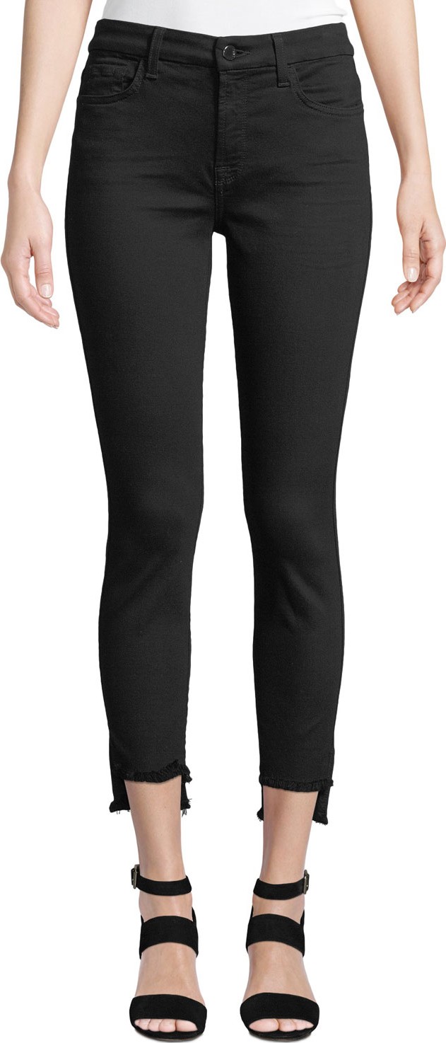 Jen7 The Ankle Step-Hem Skinny Jeans