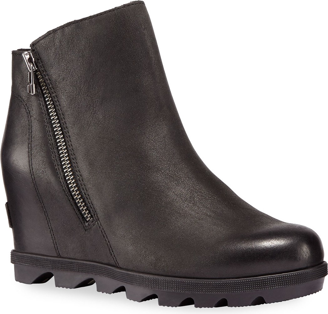 Sorel Joan of Arctic Wedge II Waterproof Leather Zip Boots