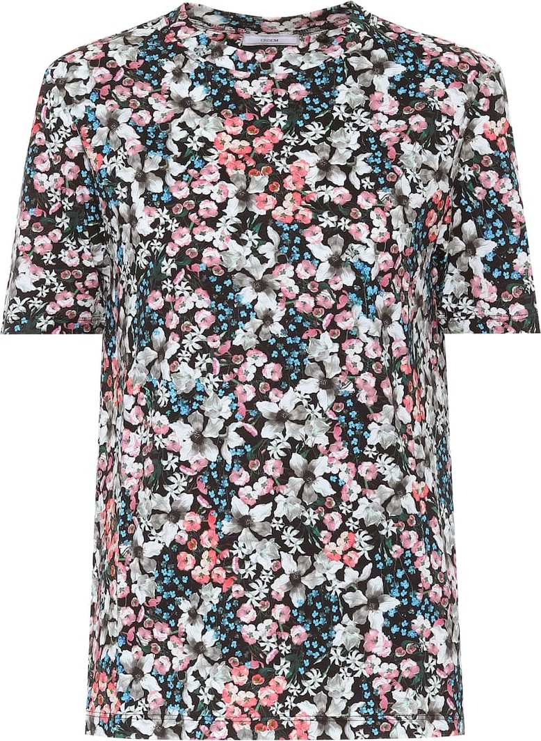 Erdem Hettie floral cotton-jersey T-shirt