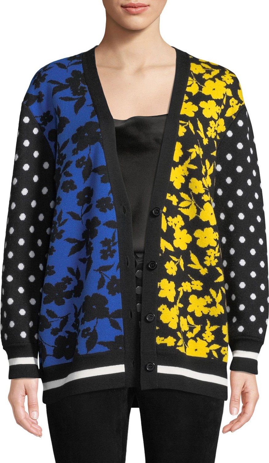 Alice + Olivia Bradford Slim Grandpa Cardigan