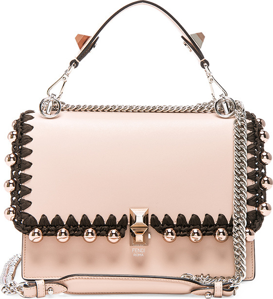 Fendi Ribbon & Pearl Embellished Kan I