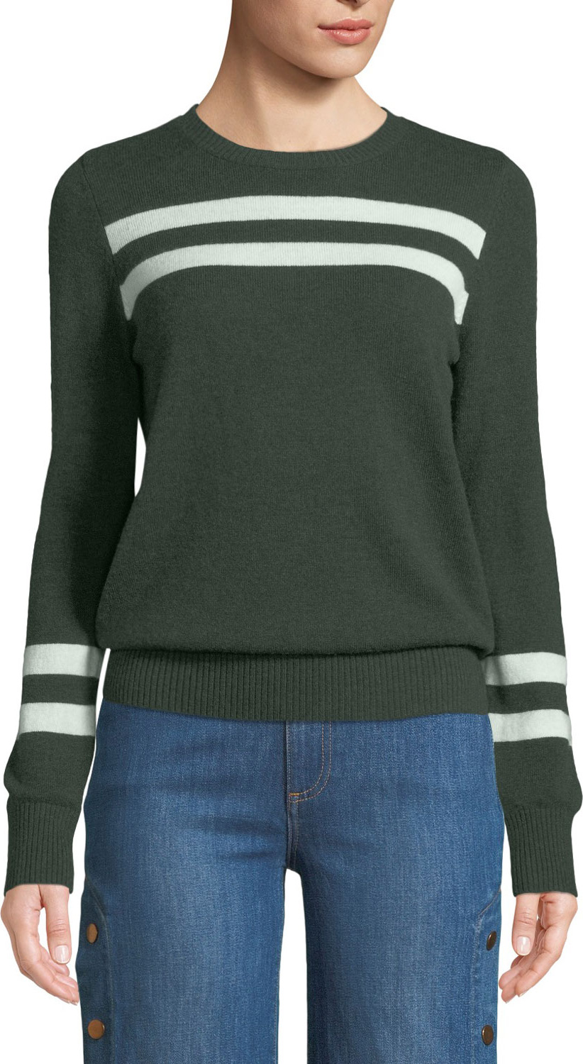 Rebecca Minkoff Marlowe Striped Wool-Cashmere Sweater