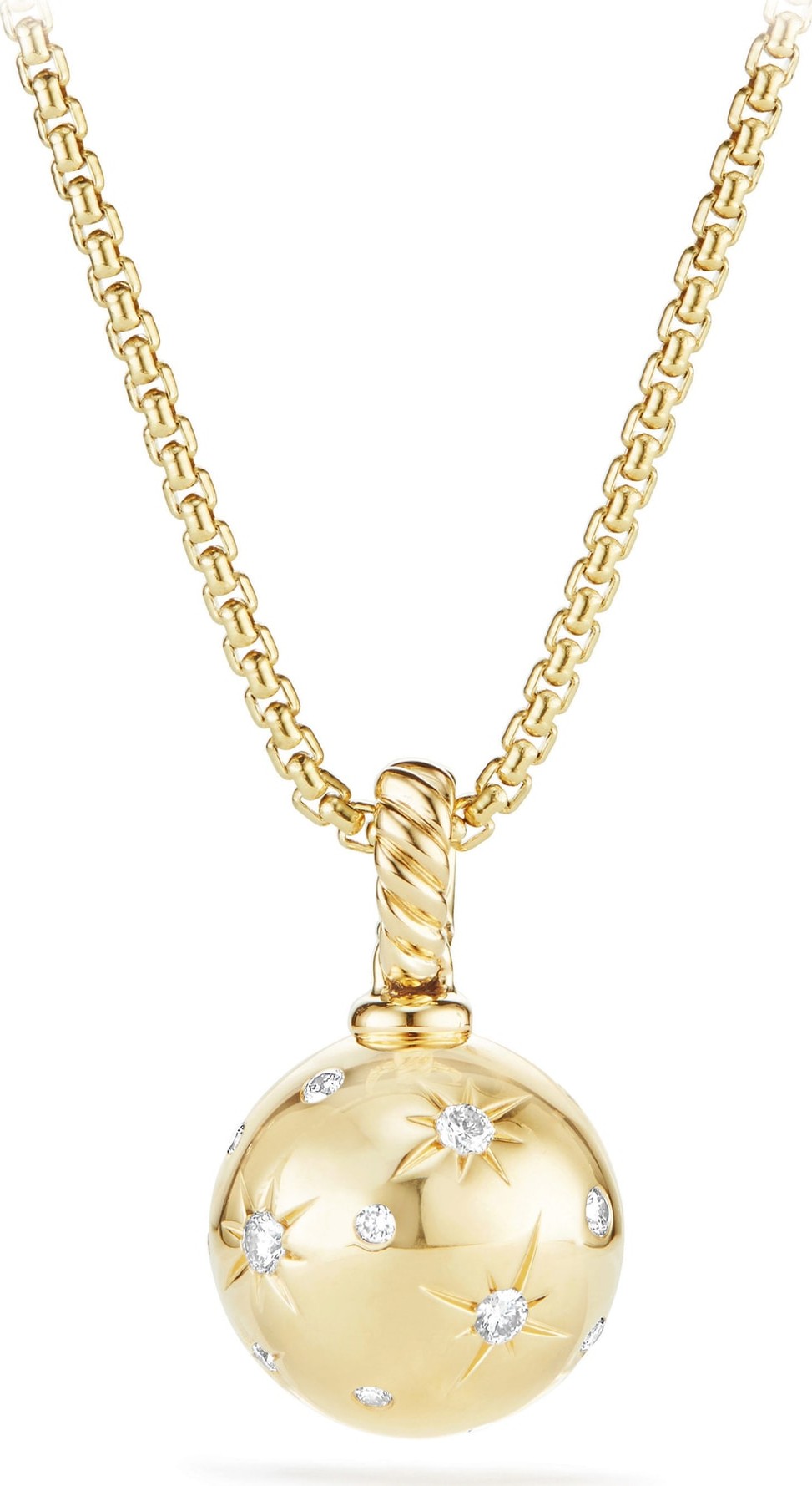 David Yurman Solari Pendant with Diamonds in 18K Gold
