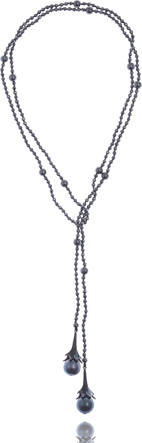 MCL by Matthew Campbell Laurenza Multi-Pearl & Hematite Beaded Necklace