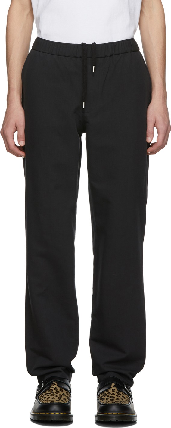 Schnayderman's Black Wool Twill Trousers