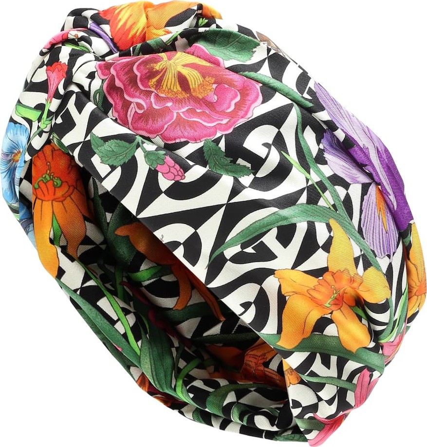 Gucci Printed silk headband