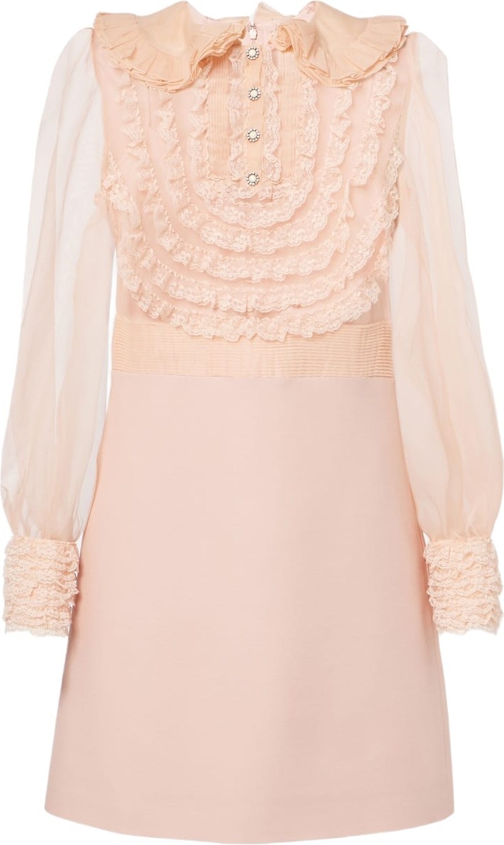 Valentino - Crepe Couture embroidered minidress Valentino - Crepe Couture embroidered minidress