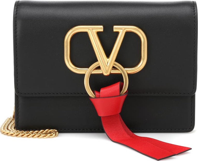 Valentino Valentino Garavani VRING leather shoulder bag