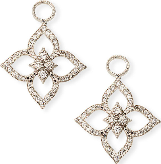 Jude Frances 18k Moroccan Pavé Flower Earring Charms