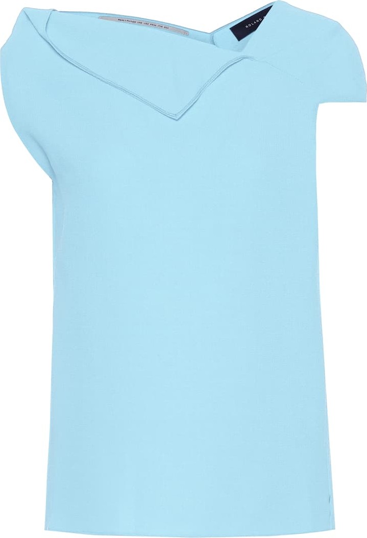 Roland Mouret Raywell wool crêpe top