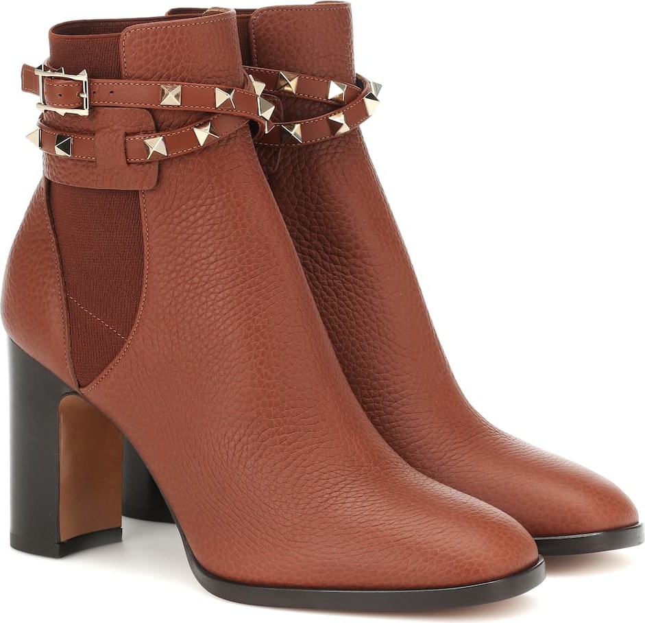 Valentino Valentino Garavani Rockstud leather ankle boots