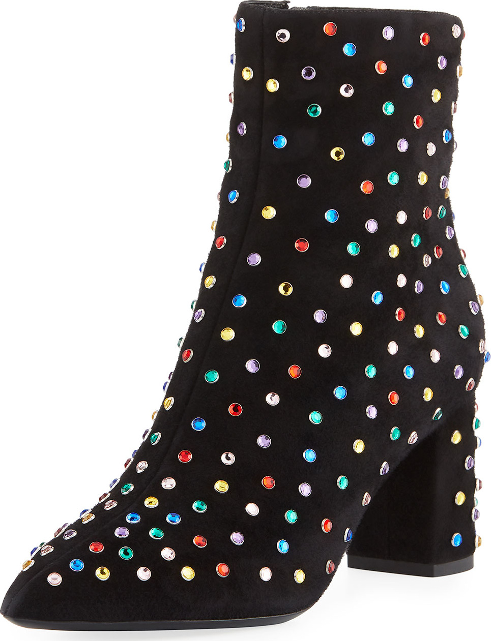 Saint Laurent Betty Multicolor Stud Bootie