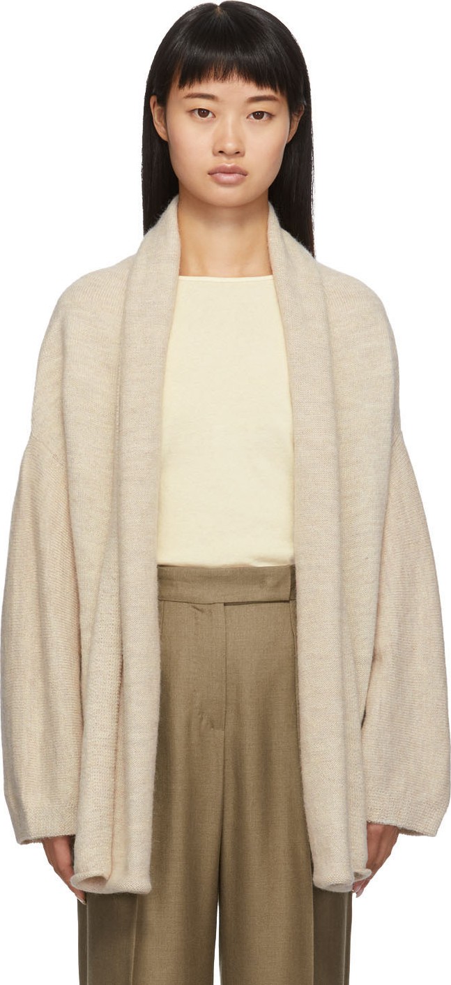 Lauren Manoogian Off-White Slouch Cardigan