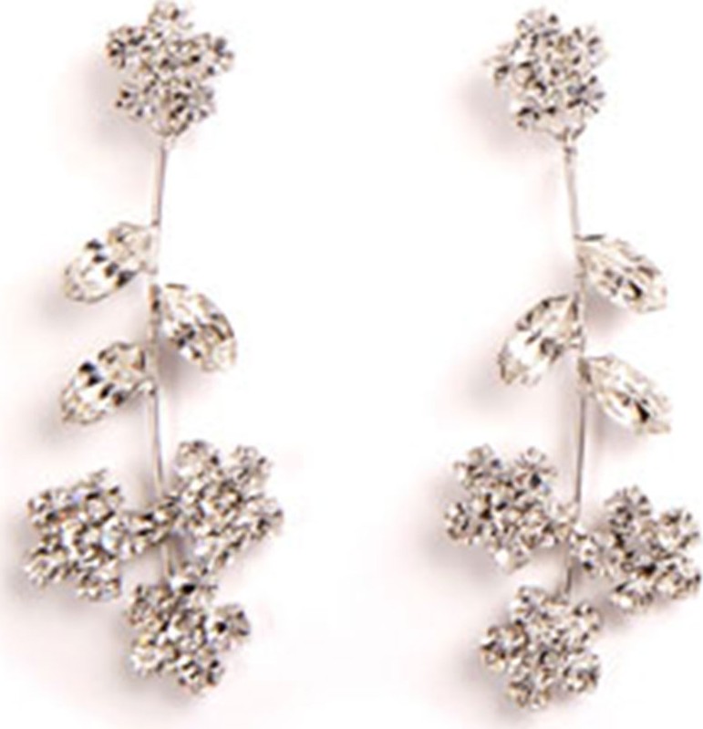 Jennifer Behr Violet Dangle Earrings, Clear