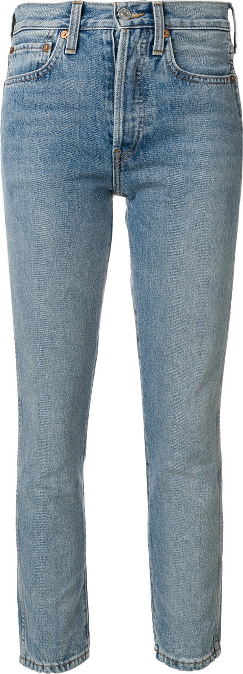 RE/DONE double needle crop jeans