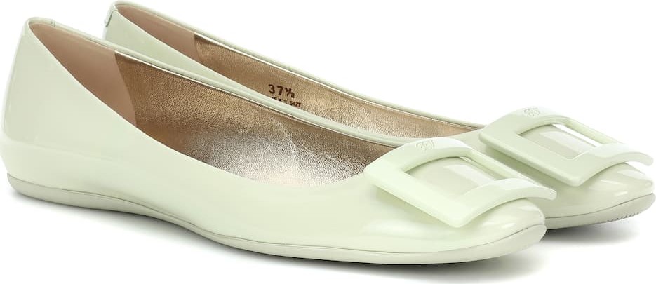 Roger Vivier Gommette patent leather ballet flats
